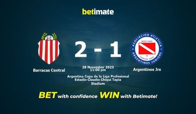 Barracas Central vs Argentinos Jrs förutsägelse, odds och speltips 2023-11-28