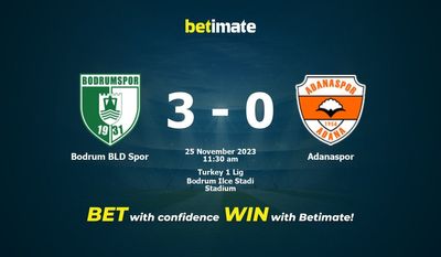 Bodrum BLD Spor vs Adanaspor förutsägelse, odds och speltips 2023-11-25