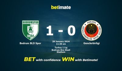 Bodrum BLD Spor vs Genclerbirligi förutsägelse, odds och speltips 2024-01-28