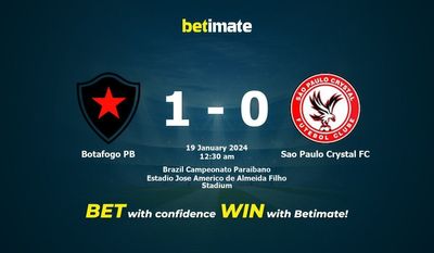 Botafogo PB vs Sao Paulo Crystal FC Förutsägelse, odds och speltips 2024-01-18