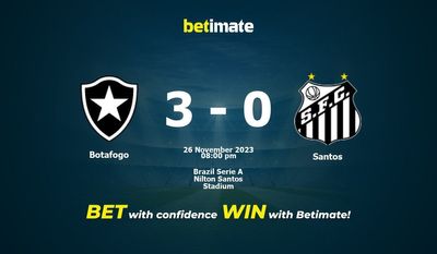 Botafogo vs Santos förutsägelse, odds och speltips 2023-11-26
