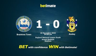 Braintree Town vs Aveley Prediction, Odds & Speltips 2023-12-16