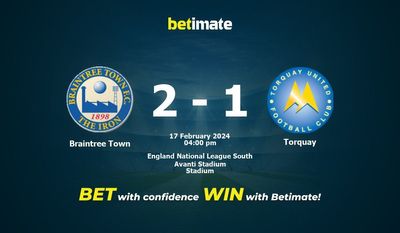 Braintree Town vs Torquay Förutsägelse, odds och vadslagning 2024-02-17