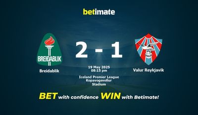 Breidablik vs Valur Reykjavik Förutsägelse, odds och speltips 2025-05-19