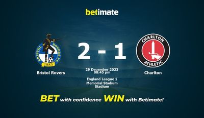 Bristol Rovers vs Charlton Förutsägelse, odds och speltips 2023-12-29