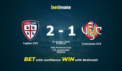 Cagliari U19 vs Cremonese U19 Förutsägelse, odds och speltips 2023-10-31