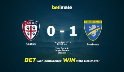 Cagliari vs Frosinone Förutsägelse, odds och vadslagning 2023-10-29