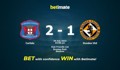 Carlisle vs Dundee Utd Förutsägelse, odds och speltips 2023-07-29