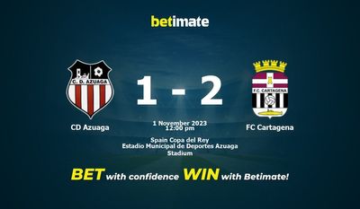 CD Azuaga vs FC Cartagena Förutsägelse, odds och speltips 2023-11-01