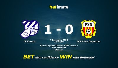CE Europa vs SCR Pena Deportiva Förutsägelse, odds och speltips 2023-03-12
