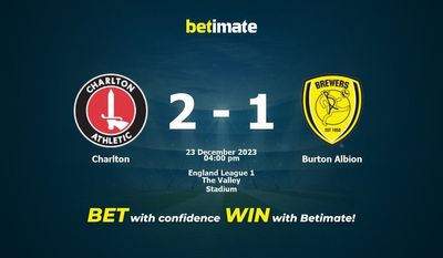 Charlton vs Burton Albion Förutsägelse, odds och speltips 2023-12-23