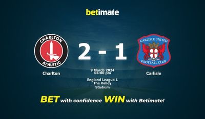 Charlton vs Carlisle Förutsägelse, odds och speltips 2024-09-03