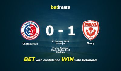 Chateauroux vs Nancy Förutsägelse, odds och vadslagning 2024-01-12