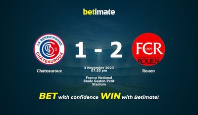 Chateauroux vs Rouen Förutsägelse, odds och speltips 2023-11-03