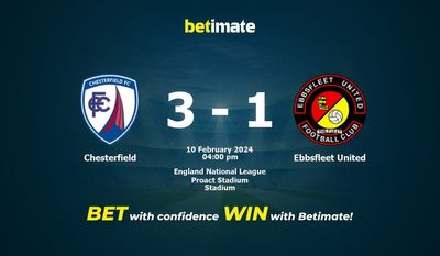 Chesterfield vs Ebbsfleet United Förutsägelse, odds och speltips 2024-10-02
