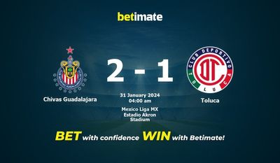 Chivas Guadalajara vs Toluca förutsägelse, odds och speltips 2024-01-31