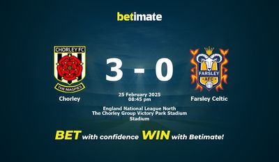 Chorley vs Farsley Celtic förutsägelse, odds och speltips 2025-02-25