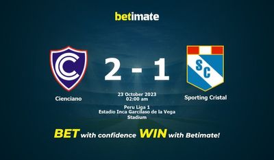 Cienciano vs Sporting Cristal Prediction, Odds & Betting Tips 2023-10-23