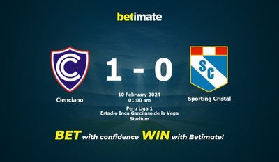 Cienciano vs Sporting Cristal förutsägelse, odds och bettingtips 2024-10-02