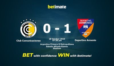Club Comunicaciones vs Deportivo Armenio Förutsägelse, odds och speltips 2023-10-28