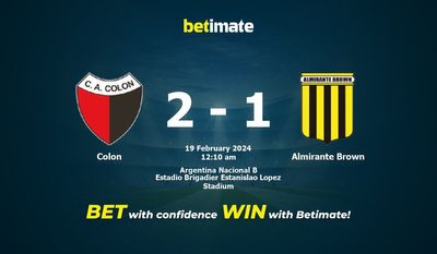 Colon vs Almirante Brown Förutsägelse, odds och vadslagning 2024-02-18