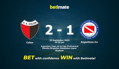 Colon vs Argentinos Jrs förutsägelse, odds och speltips 2023-09-25