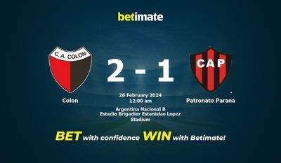 Colon vs Patronato Parana förutsägelse, odds och speltips 2024-02-25