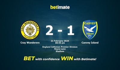 Cray Wanderers vs Canvey Island Förutsägelse, odds och speltips 2024-02-21