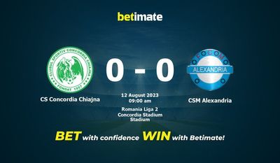 CS Concordia Chiajna vs CSM Alexandria förutsägelse, odds och vadslagning 2023-08-12