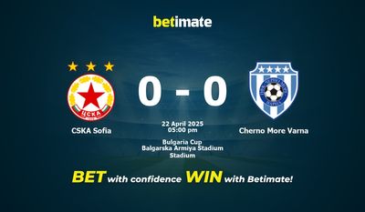 CSKA Sofia vs Cherno More Varna förutsägelse, odds och speltips 2025-04-22