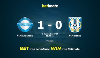 CSM Alexandria vs CSM Slatina förutsägelse, odds och speltips 2023-02-09