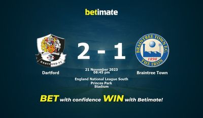 Dartford vs Braintree Town förutsägelse, odds och speltips 2023-11-21
