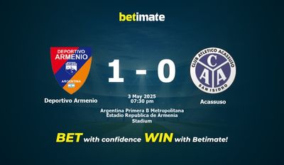 Deportivo Armenio vs Acassuso förutsägelse, odds och bettingtips 05/03/2025