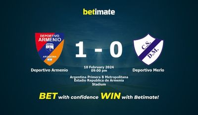Deportivo Armenio vs Deportivo Merlo Förutsägelse, odds och vadslagningstips 2024-10-02