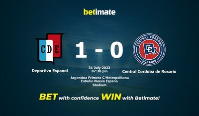 Deportivo Espanol vs Central Cordoba de Rosario Förutsägelse, odds och vadslagning 2023-07-31