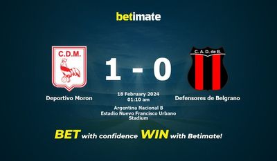 Deportivo Moron vs Defensores de Belgrano Förutsägelse, odds och speltips 2024-02-18