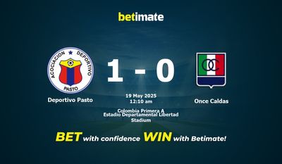 Deportivo Pasto vs Once Caldas förutsägelse, odds och speltips 2025-05-18