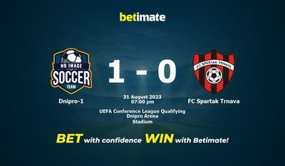 Dnipro-1 vs FC Spartak Trnava förutsägelse, odds och speltips 2023-08-31