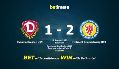 Dynamo Dresden U19 vs Eintracht Braunschweig U19 Förutsägelse, odds och speltips 2023-08-23