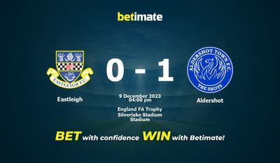 Eastleigh vs Aldershot förutsägelse, odds och speltips 2023-09-12