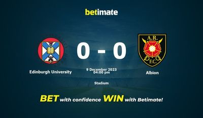 Edinburgh University vs Albion Förutsägelse, odds och vadslagning 2023-09-12