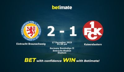 Eintracht Braunschweig vs Kaiserslautern Prediction, Odds & Speltips 2023-12-17