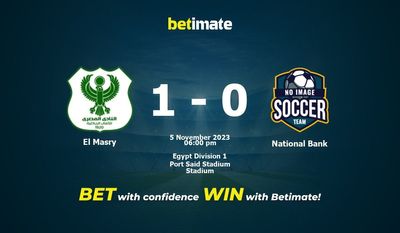 El Masry vs National Bank Prediction, Odds & Betting Tips 11/05/2023