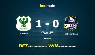 El Masry vs National Bank Prediction, Odds & Betting Tips 17/01/2024