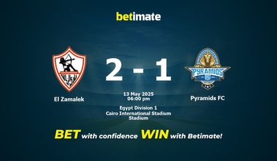 El Zamalek vs Pyramids FC Förutsägelse, odds och speltips 13/05/2025