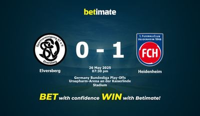 Elversberg vs Heidenheim Förutsägelse, odds och speltips 26/05/2025
