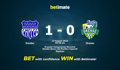 Emelec vs Orense förutsägelse, odds och speltips 2023-08-13