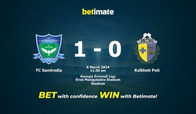 FC Samtredia vs Kolkheti Poti Förutsägelse, odds och speltips 2024-06-03