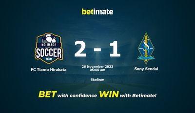 FC Tiamo Hirakata vs Sony Sendai förutsägelse, odds och speltips 2023-11-26