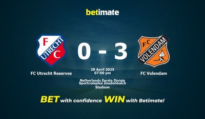 FC Utrecht Reserves vs FC Volendam Förutsägelse, odds och speltips 2025-04-28